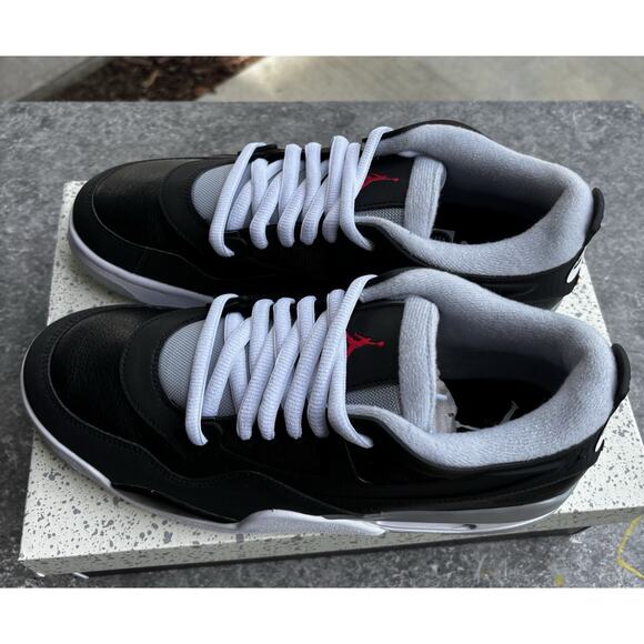 Nike Air Jordan 4 RM PRM Black Fire Red Wolf Grey White Men’s 9.5 New in Box main image 7